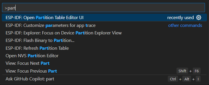 PARTITION TABLE