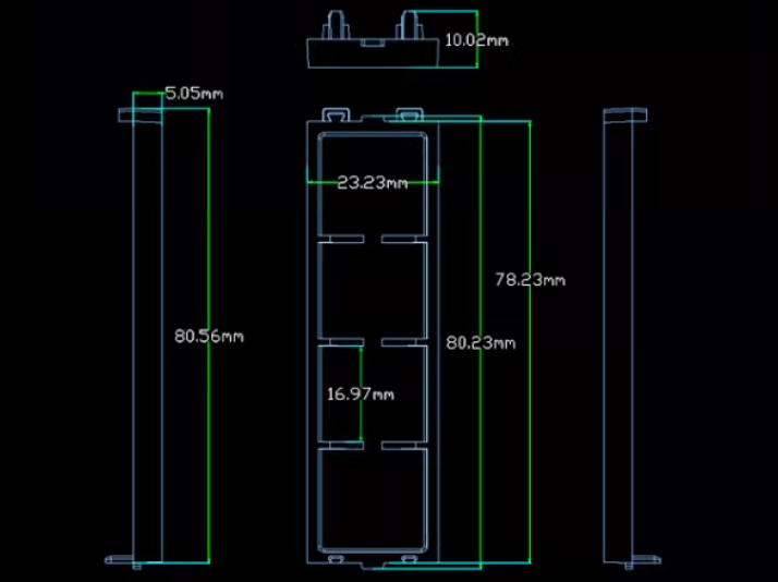 Battery Holder Lid Dimensions